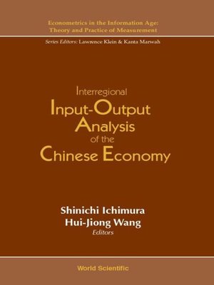cover image of Interregional Input-output Analysis of the Chinese Economy